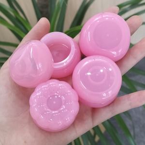 HeXueJelly Envase Portátil Transparente Rosa para Bálsamo Labial y Crema Contorno de Ojos, Contenedor Protector de Labios con Tapa de Forma Única, Envase Vacío de Plástico ABS para Colorete - Product Image 4