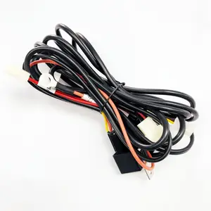 Kit complet de faisceau de câbles de relais de barre lumineuse de moto personnalisée