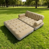 Canapé gonflable avec certification d'exportation, pompe intégrée, matériau PVC imperméable - Robuste et durable
