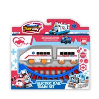 Nouveau train électrique jouet Mas Track, petit, éducatif, en plastique, à assembler soi-même, alimenté par piles, Nouveautés