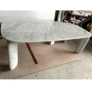 Nhà Máy giá bán buôn travertine đá cẩm thạch bàn ăn cho nhà phòng ăn đồ nội thất bằng đá cẩm thạch Bàn cà phê bàn ăn - Product Image 5