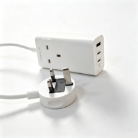 Adaptador de Corriente USB GaN de 67W con Enchufe UK, Adaptador de Corriente CA/CC, Adaptador de Viaje, Cargador Rápido para Teléfono, Adaptador de Alimentación para Portátil