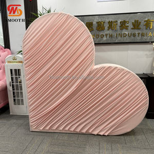 SMOOTH Arche décorative en métal blanc ondulé pour accessoires de mariage, avec draperie, chapiteau, chuppah, mandap et rideau de fond - Product Image 5