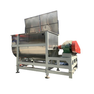 Mélangeur à ruban horizontal automatique en acier inoxydable, moteur AC, conforme aux normes sanitaires GMP, mélangeur haute sécurité pour poudres alimentaires et chimiques - Product Image 4