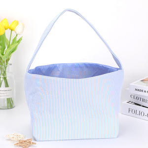 Nuova Borsa Regalo Pasquale in Tessuto Saurerucker con Ricamo a Forma di Uovo, Decorazione per Cesto Pasquale, Contenitore per Bambini in Poliestere - Product Image 2