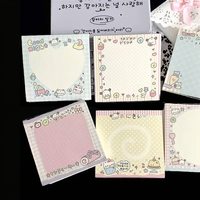MINKYS 50 feuilles de blocs-notes autocollants personnalisables Kawaii Puppy, papier pour liste de choses à faire, journal, papier à lettres, matériel de bricolage