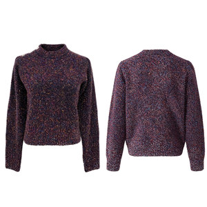 Glamorous Shiny Metallic Sweater Glitter Knit Pullover Rhinestone Shoulder Button Detail Shimmer Party <strong>Jumper</strong> for <strong>Women</strong> - Product Image 4