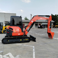 Mini Excavator Kubota KX155-3 KX155-5 Hemat Energi dan Rendah Kebisingan untuk Konstruksi Hunian, Kebun, dan Pertanian (Sewa)
