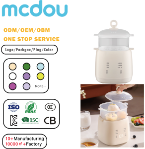 เครื่องใช้ไฟฟ้าขนาดเล็กอัจฉริยะ mcdou หม้อต้มไข่ 8 ฟอง เครื่องทำอาหารอเนกประสงค์ ตุ๋น นึ่ง ทำซุป ทำขนมหวาน อุ่นนม - Product Image 1