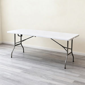 Mesa Dobrável de 1,80m para Exterior com Trava de Plástico e Revestimento em Pó com Design Robusto para Jantares, Casamentos ou Festas - Product Image 1