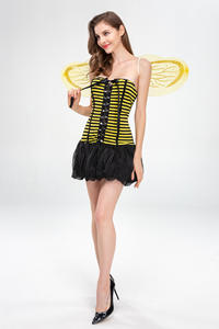 Disfraz de abeja pequeña de Halloween para mujeres adultas, disfraces de animales de Cosplay de avispa, disfraces de fiesta para niñas - Product Image 4