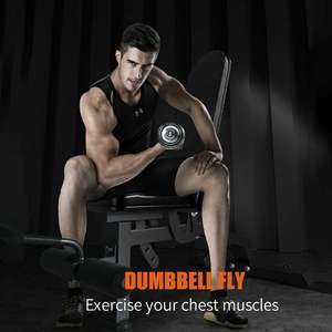 IFAST Adjustable Foldable <b>Weight</b> <b>Bench</b> Steel Multi-Functional Home Gym Workout <b>Bench</b> Press Strength Training Equipment Black Uni - Product Image 3