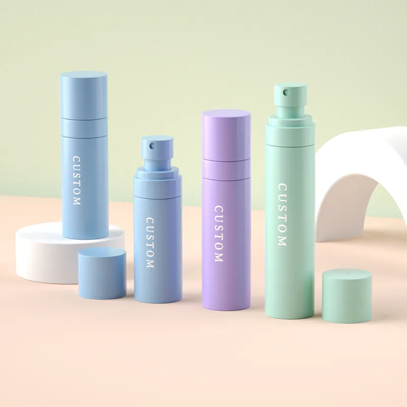 Botol Pompa Semprot Plastik Warna-warni Kustom Botol Semprot Kabut Wajah Perawatan Kulit Kosmetik