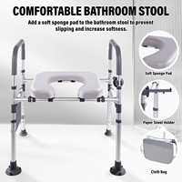 Chaise de toilette portable pliable Pengxing pour personnes à mobilité réduite, idéale pour la douche et les salles de bain