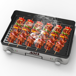 Parrilla Eléctrica Familiar de Alta Potencia de 2400W para Uso en Interiores, Electrodoméstico de Cocina, Máquina para Asar Carne, Parrilla Eléctrica - Product Image 6