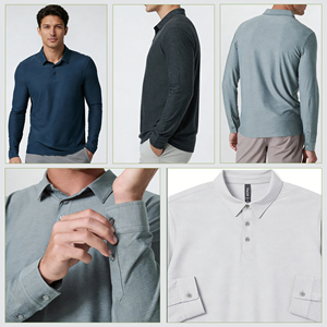 Chemises <span class=keywords><strong>Polo</strong></span> <span class=keywords><strong>Homme</strong></span> Couleur Unie Personnalisées Respirantes et Séchage Rapide pour l'Été – Style Business – Pour Huho <span class=keywords><strong>Boss</strong></span> - Product Image 2