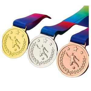 Medallas y Trofeos de <span class=keywords><strong>Latón</strong></span> Metálico, Medallas con Logotipo Personalizado, Arte Popular Europeo, Medalla Deportiva de Esmalte Suave con Cinta para Correr - Product Image 5