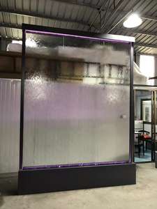 <span class=keywords><strong>Fontana</strong></span> Rettangolare Scultura in Metallo con Cascata d'Acqua, <span class=keywords><strong>Fontana</strong></span> Moderna con Finitura a Specchio, Design Artistico - Product Image 4