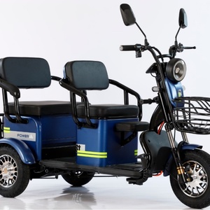 Triciclo Eléctrico de Aluminio y Acero para Movilidad, 48v-60v 1000w, Motorizado, para Carga y Pasajeros, con Certificado EEC - Product Image 3