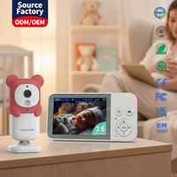 Moniteur vidéo pour bébé KT-3112S OEM en gros, prix d'usine, communication bidirectionnelle, capteur de température, système de surveillance du nouveau-né