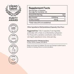 OEM Myo-Inositolカプセル100% 天然ハーブ大人ホルモンバランス & エネルギーサポートサプリメント - Product Image 3