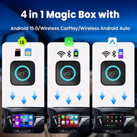 PlayAiBox Android 15 System CarPlay Android Auto Smart Ai Box 4+32GB pour YouTube Netflix 4+32GB Prise en charge de la carte SIM GPS intégré