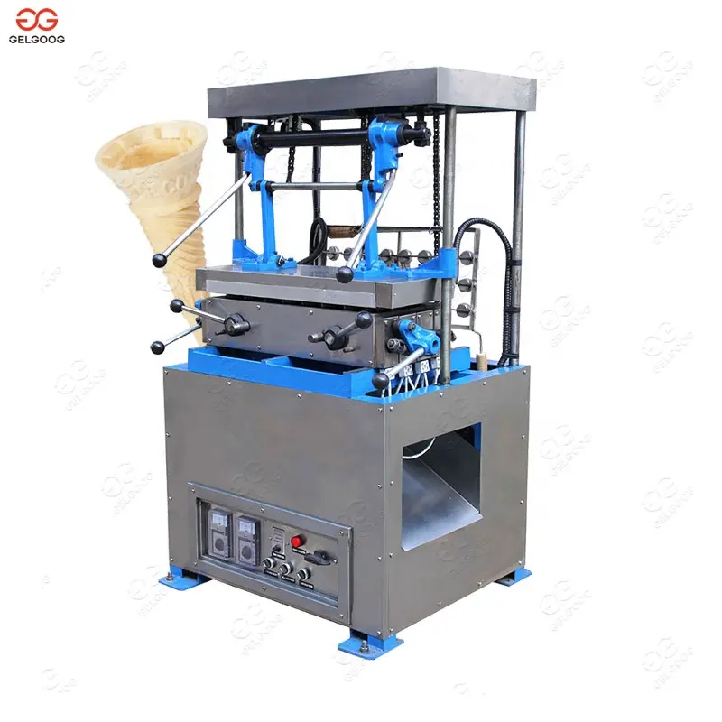 판매를 위한 기계를 만드는 상업적인 아이스크림 콘