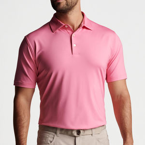 남성용 사용자 정의 로고 압축 빈 자수 특대 캐주얼 하이 퀄리티 승마 순면 200 Gsm 폴로 티셔츠 - Product Image 4