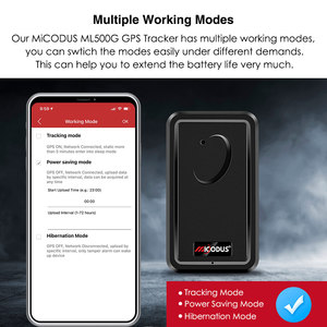 ไม่มีค่าบริการรายเดือน Micodus ML500G เครื่องติดตาม GPS แบบแม่เหล็กสำหรับติดตั้งในตู้คอนเทนเนอร์ ระบบติดตาม GPS แบบไร้สาย 4G สำหรับยานพาหนะ แบตเตอรี่ขนาดใหญ่ 5000mah - Product Image 2