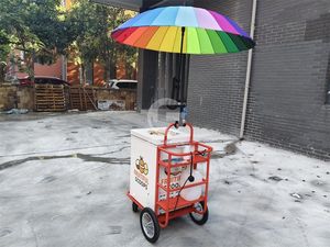 Stand de crème glacée Street Mobile standard européen Chariot de crème glacée avec congélateur - Product Image 4