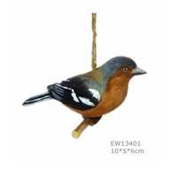 Oiseaux en bois faits à la main en gros, directement de l'usine, oiseaux en bois sculptés personnalisés, ornements d'oiseaux en bois sculptés