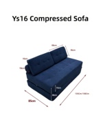 Sofá Cama Convertible de Lujo con Estilo Moderno y Tela de Pana, Apto para Esponja de Alta Densidad en Apartamentos y Hoteles