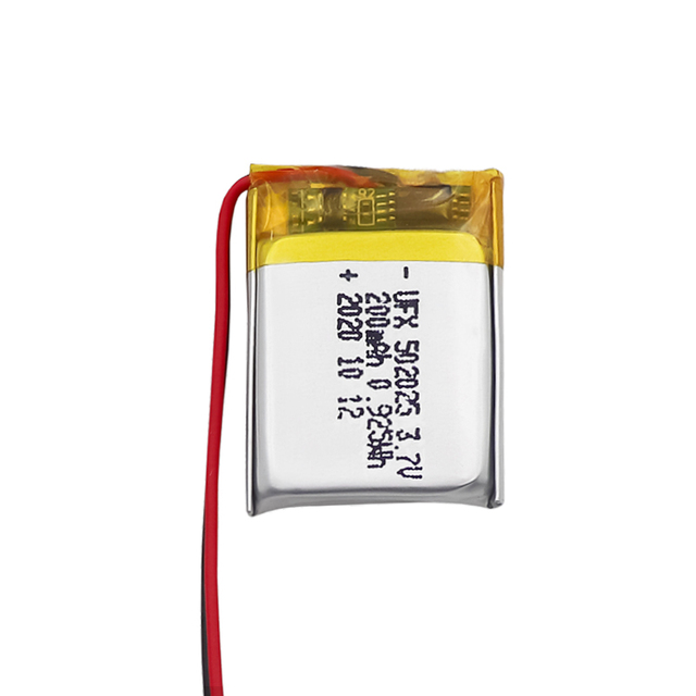 Wholesale UFX 502025 Pouch Lithium Ion Polymer Batteries 200mAh 3.7V Li-ion Cell for Medical Devices