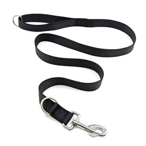 black Solid Color Nylon <b>Dog</b> <b>Leash</b> Durable Simple Style For <b>Dogs</b> - Product Image 1