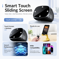 Anillo Inteligente Inalámbrico con Pantalla Táctil Portátil, Control Remoto para Videos Cortos, Fotos, Desplazamiento de Páginas, Cuenta Regresiva, Compatible con iOS y Android