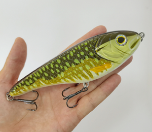 6 ''Slider Jerk che affonda lentamente grandi oggetti da pesca muschiati luccio - Product Image 2