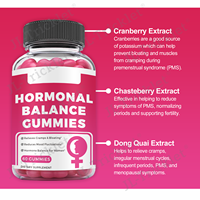 Julong OEM/ODM/OBM Gummies PMS Marque Privée Sans Sucre Vegan Équilibre Hormonal Gummies PMS pour Femmes