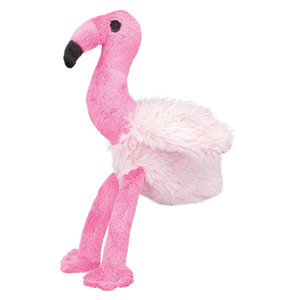 Peluche flamant rose 35 cm, jouet doux pour animaux de compagnie - Product Image 1
