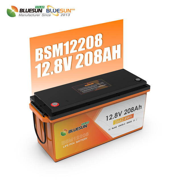 Bluesun Top Sales Lithium Ion Batteries 12V 24V Lithium Ion Batteries Pack 100Ah 200Ah Prismatic Lithium Ion Batteries
