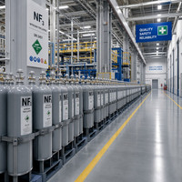 Gas NF3 para Limpieza de Cámaras CVD, Grado Semiconductor, Pureza 4N, Trifluoruro de Nitrógeno, Fabricante Verificado, Stock Disponible
