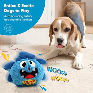 Giocattoli interattivi per cani per la noia, giocattolo per cani in movimento per gioco stimolante, palla stridula di peluche per animali domestici per piccole razze medie - Product Image 4
