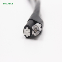 Fabricante superior de conductor de aluminio XLPE aislado Cable de caída de servicio dúplex #6 #4 #2 para el mercado de Filipinas