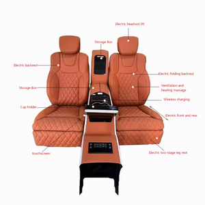Ensemble de sièges exécutifs Land Cruiser 2005-2014, sièges de capitaine VIP avec revêtement en cuir et soutien amélioré - Product Image 3
