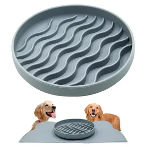 Moderna ciotola per cani da compagnia in Silicone tappetino per leccare mangiare lentamente Stop Gulping Take It Easy lavabile in lavastoviglie alimentatore lento ciotola per mangiatoia per Puzzle per cani