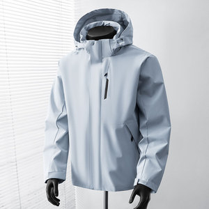 Veste unie personnalisée 2026 - Doudoune tendance, manteau chaud en duvet avec fermeture boutonnée unie pour homme - Product Image 5