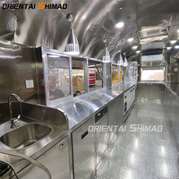 Remorque alimentaire rapide en acier inoxydable chinois, chariot de vente ambulant mobile avec équipement de cuisine complet pour glaces, bonbons et chips