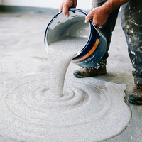 Peinture époxy à base de sable coloré, antidérapante et résistante à l'usure, revêtement liquide auto-nivelant, peinture pour sol imitation marbre, application au pinceau