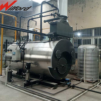 Chaudière à vapeur horizontale automatique à circulation naturelle basse pression à tubes de fumée de 0,5 à 20 tonnes/h, neuve, au gaz/GPL, pour hôtels et usage industriel