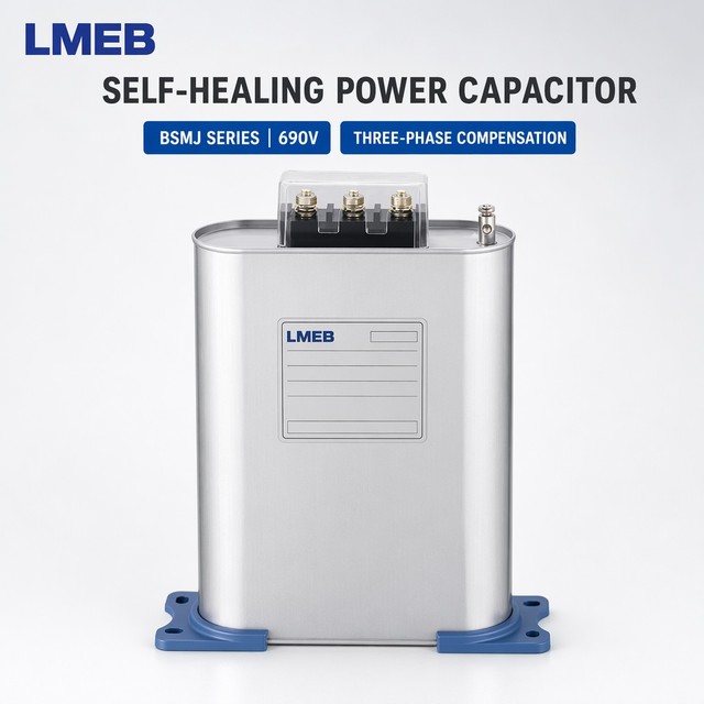 Three Phase Co Compensation BSMJ0.69-25-3 Self-healing Low-voltage Capacitor Reactive Power Compensation