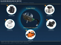 Moteur à rotor externe sans balais 12V CC à aimant permanent avec capteur à effet Hall, personnalisable, avec montage à bride sur arbre, étanche pour applications domestiques et de distribution d'eau